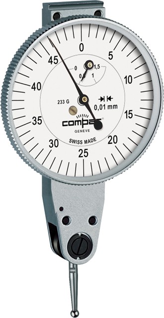 Tesa Compac 213 Fühlhebelmessgerät Messuhr Swiss Made 1,5mm 0,01mm Gauge 