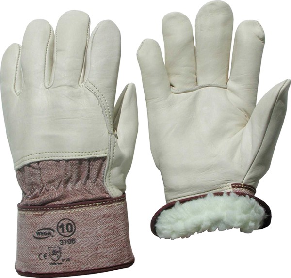 Winter Handschuh - Rindsnarbenleder