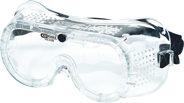 Schutzbrille mit Gummiband, KS TOOLS - transparent
