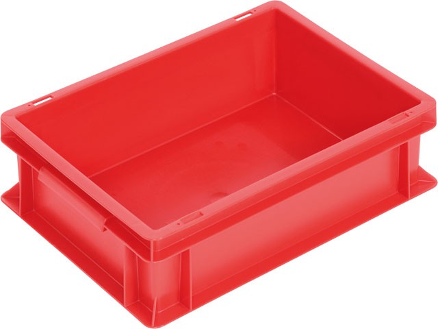 Kunststoffbehälter - Aussen 400 x 300 mm / Innen 355 x 255 mm rot