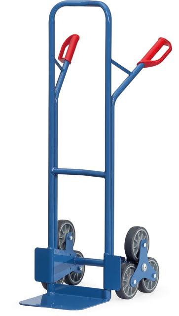 Diable escalier en acier, FETRA - avec 2 fois 3 roues à bandage TPE -  Equipements de transport - Équipement d'ateliers et de véhicules