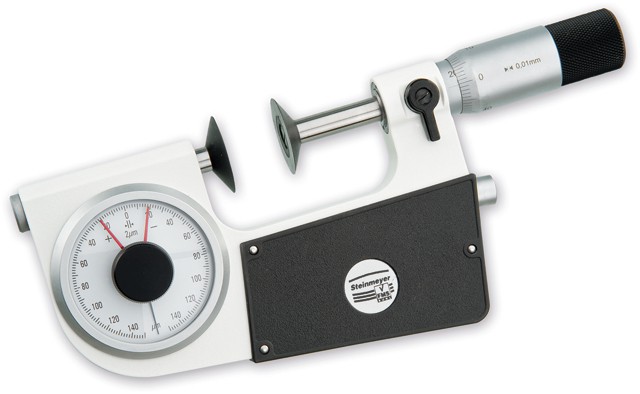 Micromètre à affichage, FEINMESS - Type 0552, pour les largeurs de dents avec aiguille fine