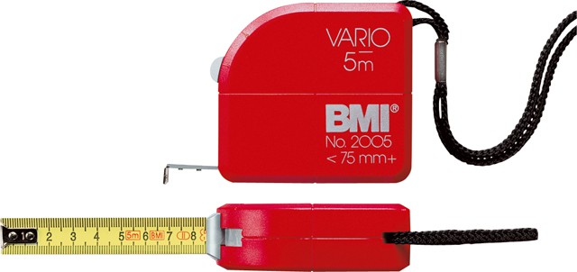 Mètre à rouleau, BMI - Type Vario Inox - Equerres, rapporteurs, règles -  Outils de mesure et de contrôle