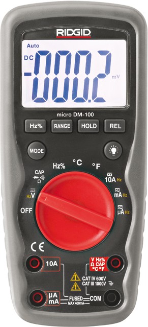 Multimètre numérique, RIDGID - micro DM-100
