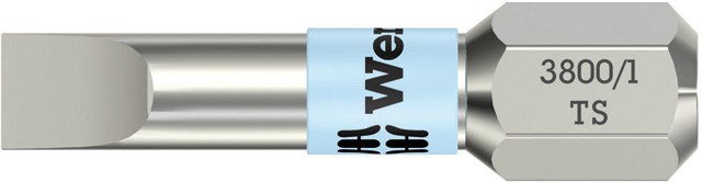 Embout inoxydable, WERA - Série 1, type 3800/1TS, 1/4