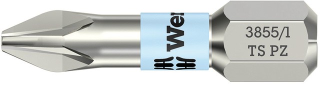 Embout inoxydable, WERA  - Série 1, type 3855/1TS, 1/4
