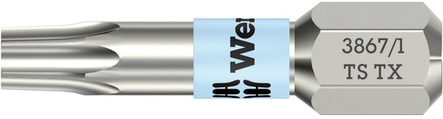 Embout inoxydable, WERA - Série 1, type 3867/1TS, 1/4