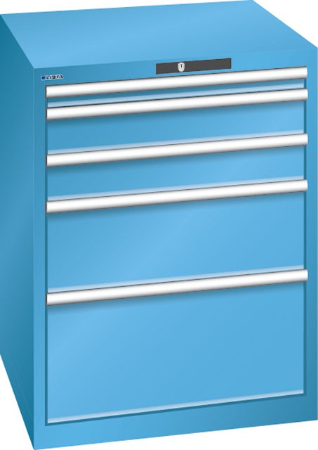 Armoire à tiroirs, LISTA - 36 x 36 E avec 5 tiroirs