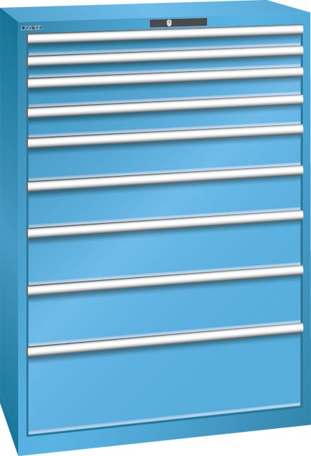 Armoire à tiroirs, LISTA - 36 x 27 E  avec portes