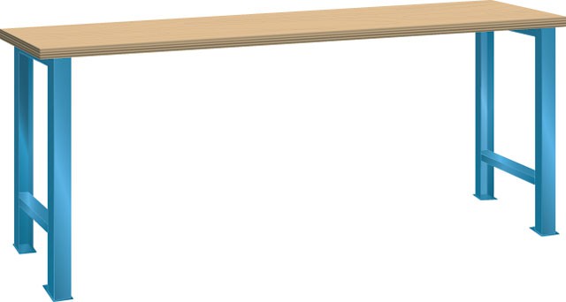 Établi, LISTA - 1500 mm avec plateau en multiplex