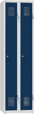 Armoire vestiaire - 2 compartiments, avec porte battante